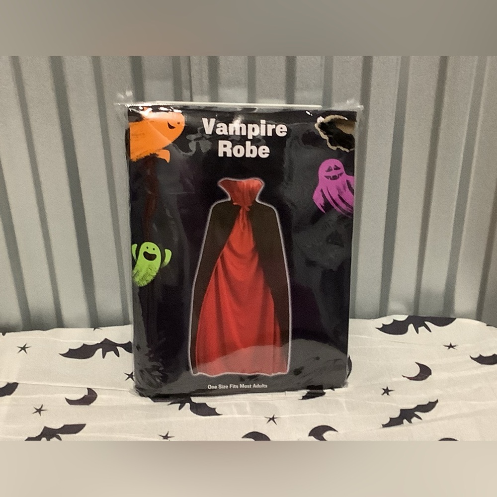 Vampire Robe adult Costume - Red and Black